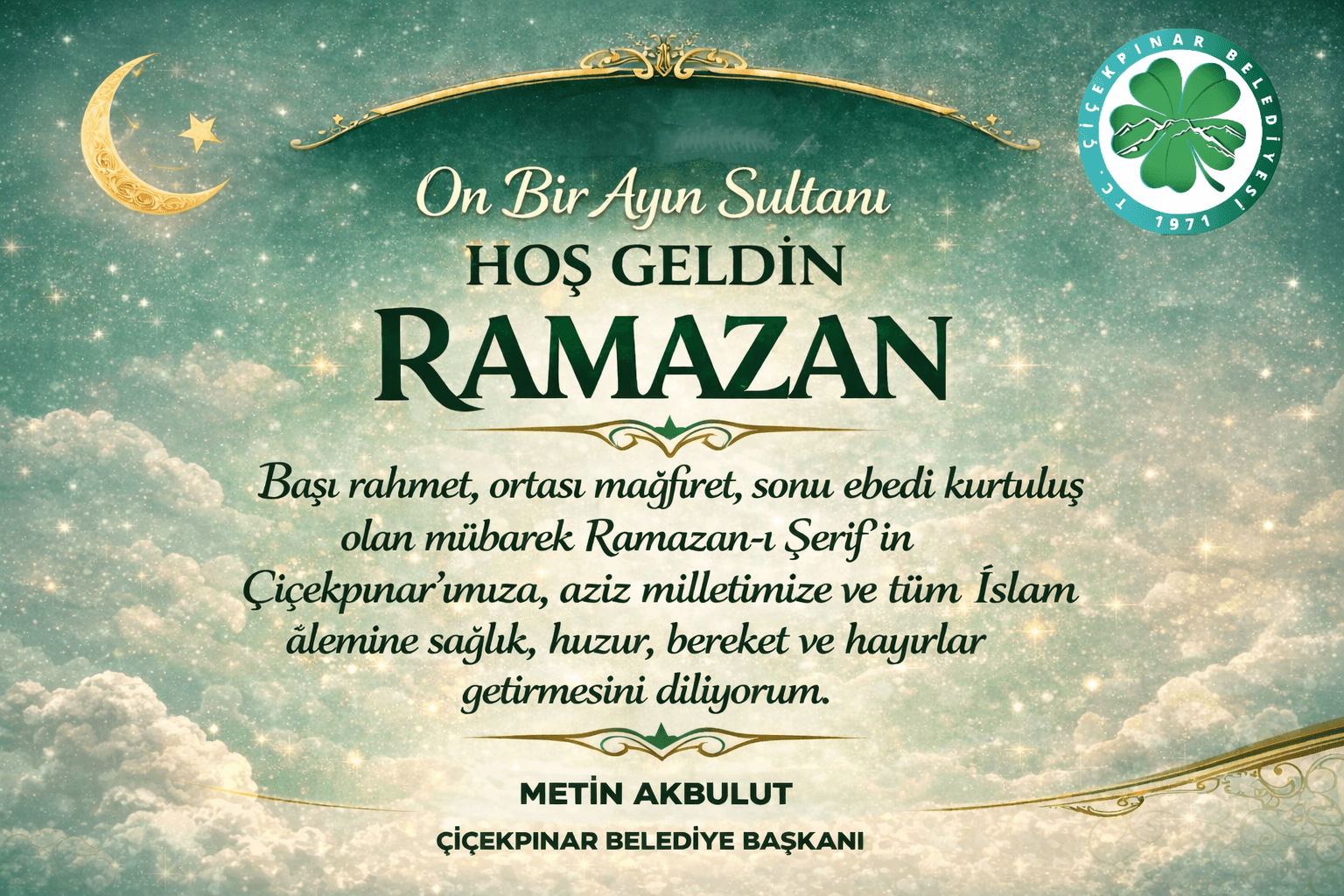 Başkanın Ramazan-ı Şerif Mesajı