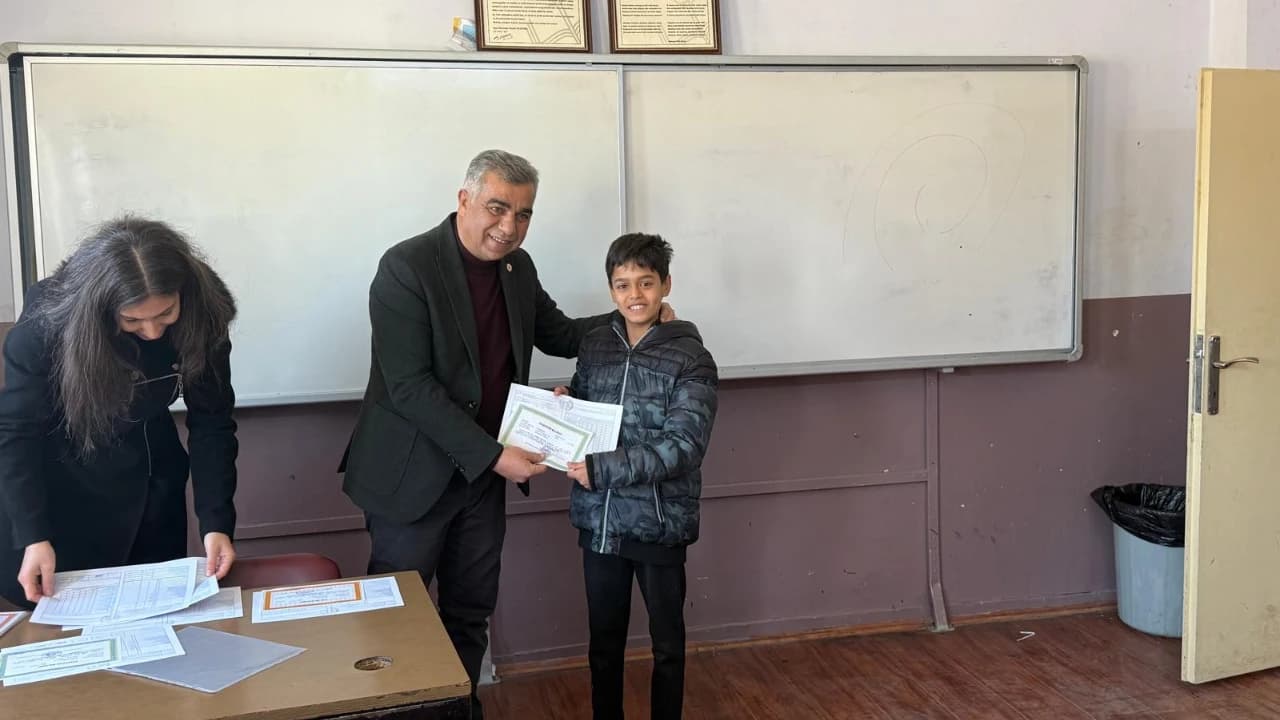 Şehit Hüseyin Şeker Okulu’nda Karne Heyecanı ve Gururu