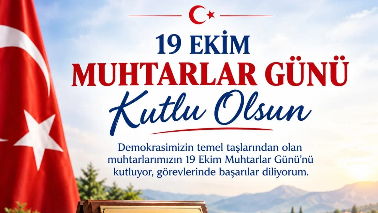 19 Ekim Muhtarlar Günü kutlu olsun
