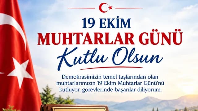 19 Ekim Muhtarlar Günü kutlu olsun
